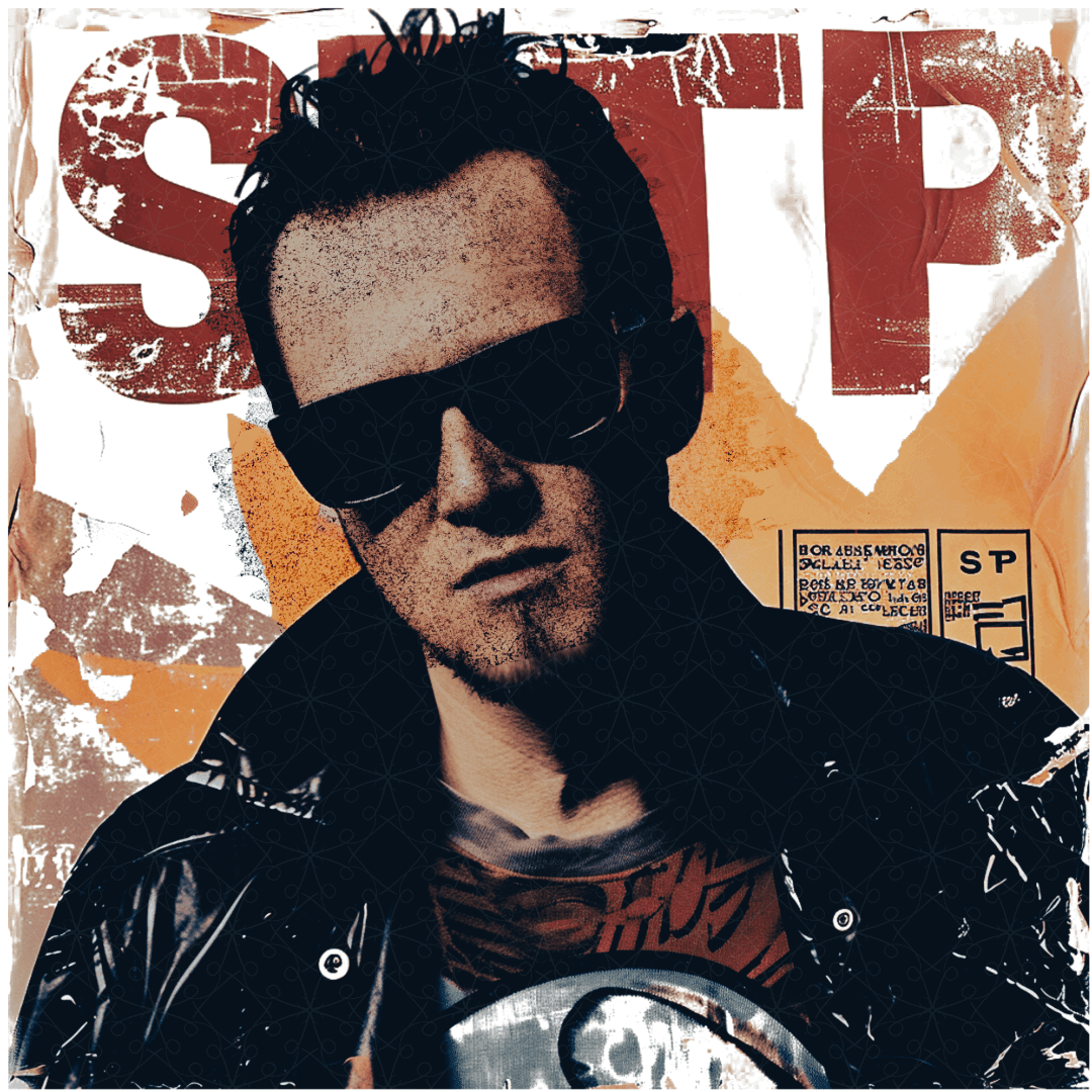 Stone Temple Pilots Scott Weiland Grunge Tee - Text Tease