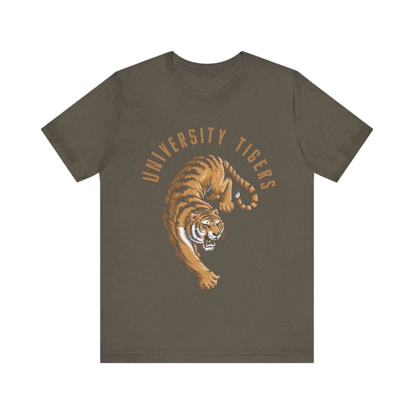 University Tee - Vintage Tigers Sports Graphic Shirt - Text Tease