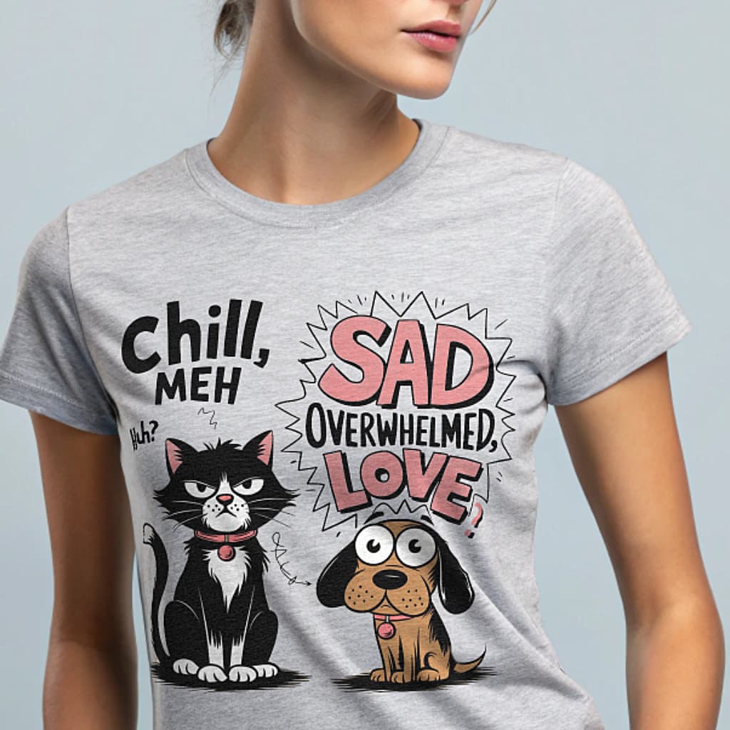 Emotional Intelligence Cat & Dog Tee