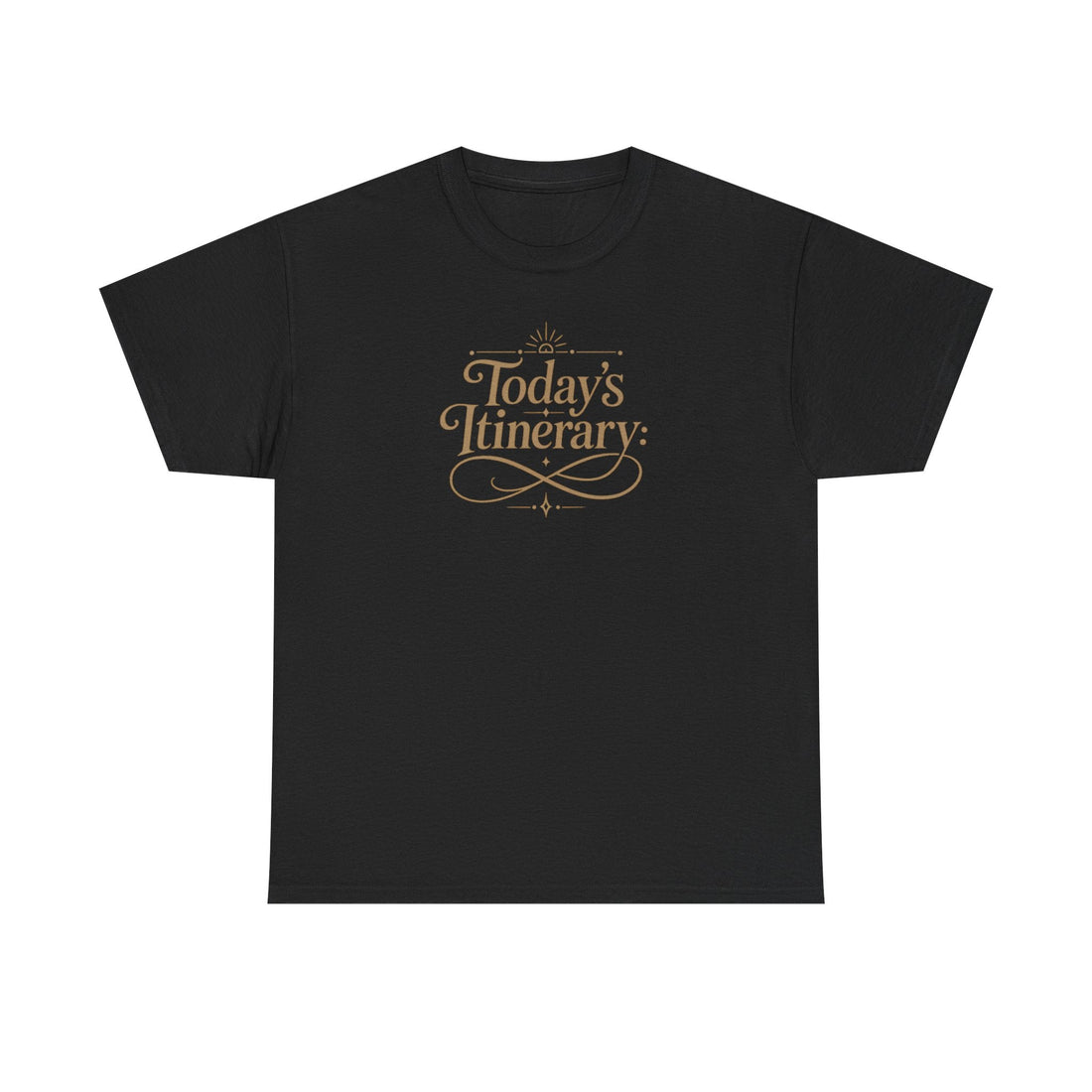 A Grand Day of Doing Nothing Vintage Tee in black with warm gold typography