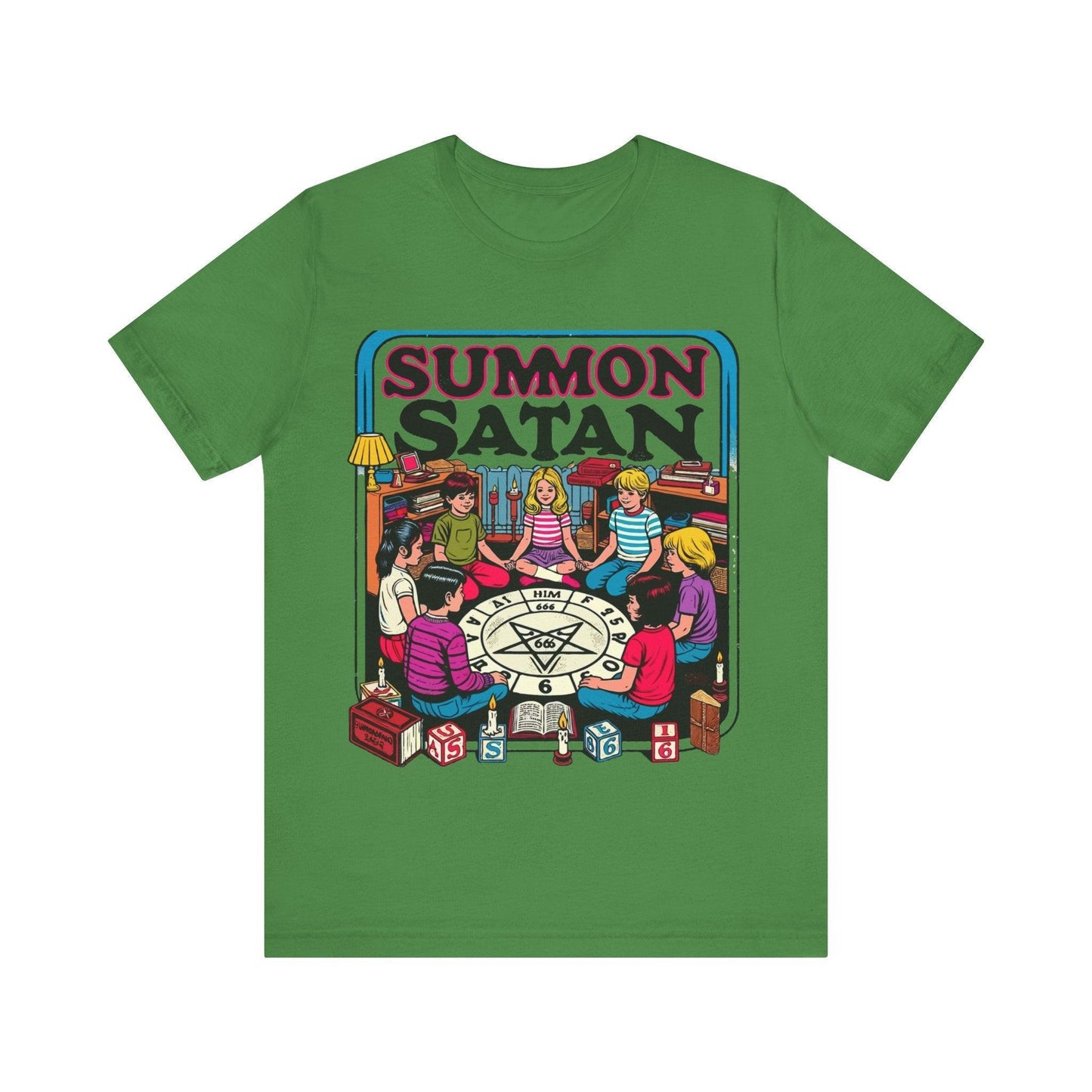 Summon Satan Retro Twist Tee - Text Tease