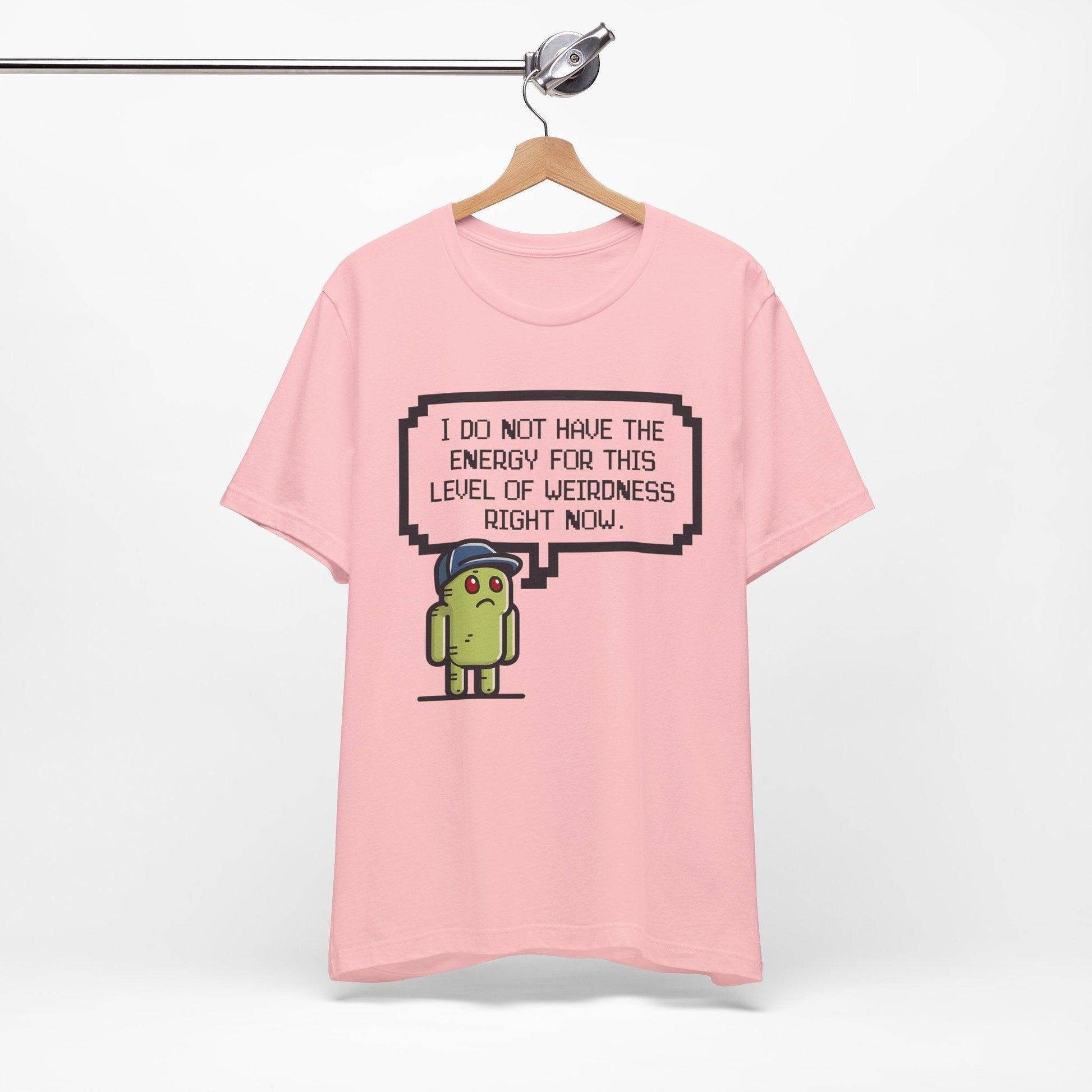 Pixelated Weary Gamer Tee - Text Tease