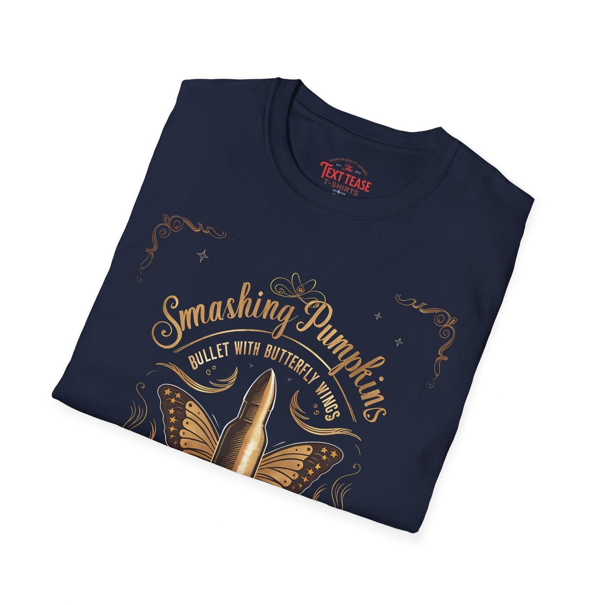 Smashing Pumpkins Bullet with Butterfly Wings Tee - Text Tease