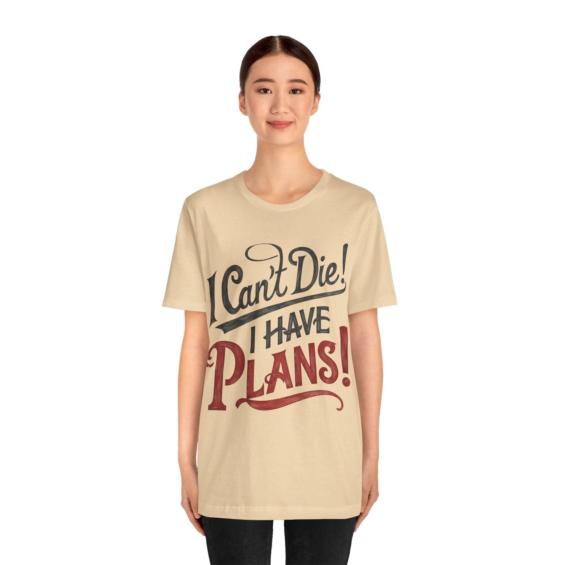 No Dying Only Plans Vintage Tee - Text Tease