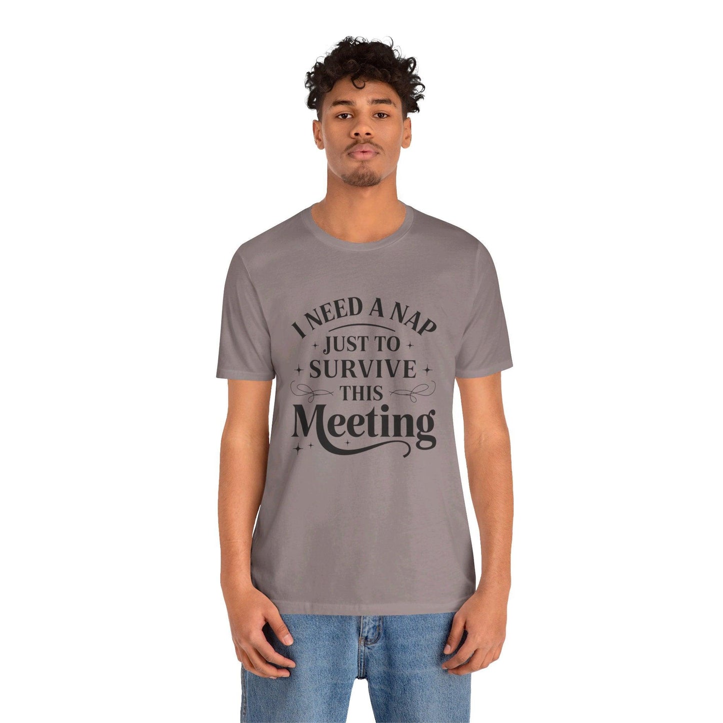 Funny Work T Shirt - "I Need a Nap" Zoom Humor Tee