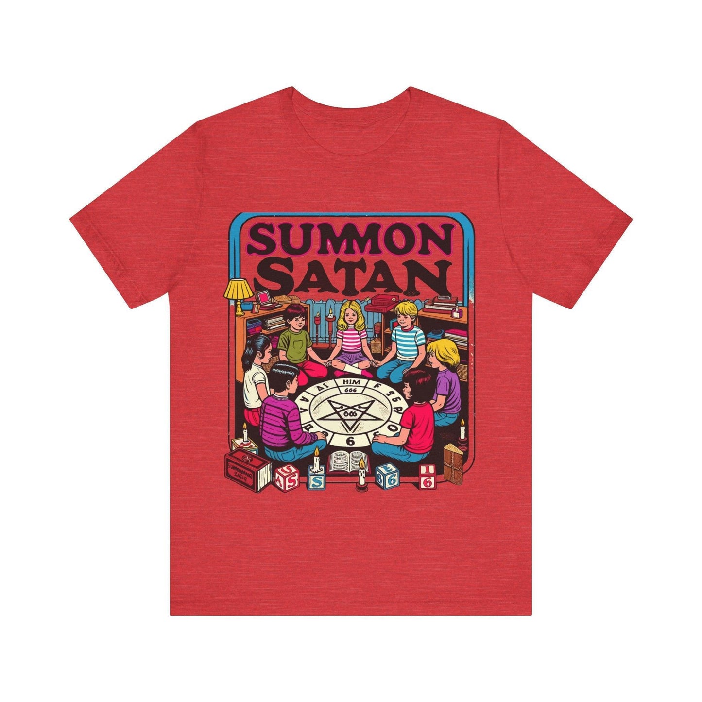 Summon Satan Retro Twist Tee - Text Tease