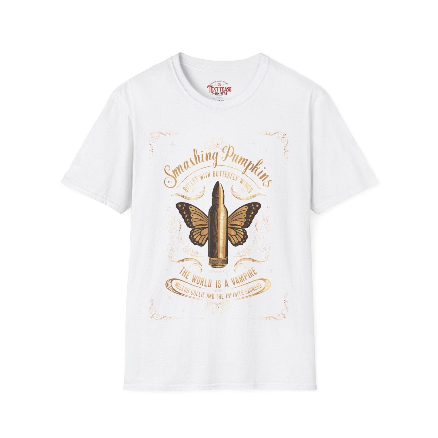 Smashing Pumpkins Bullet with Butterfly Wings Tee - Text Tease