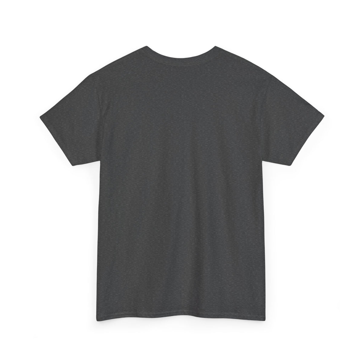 Dark Heather Bigfoot samurai shirt shown from the back