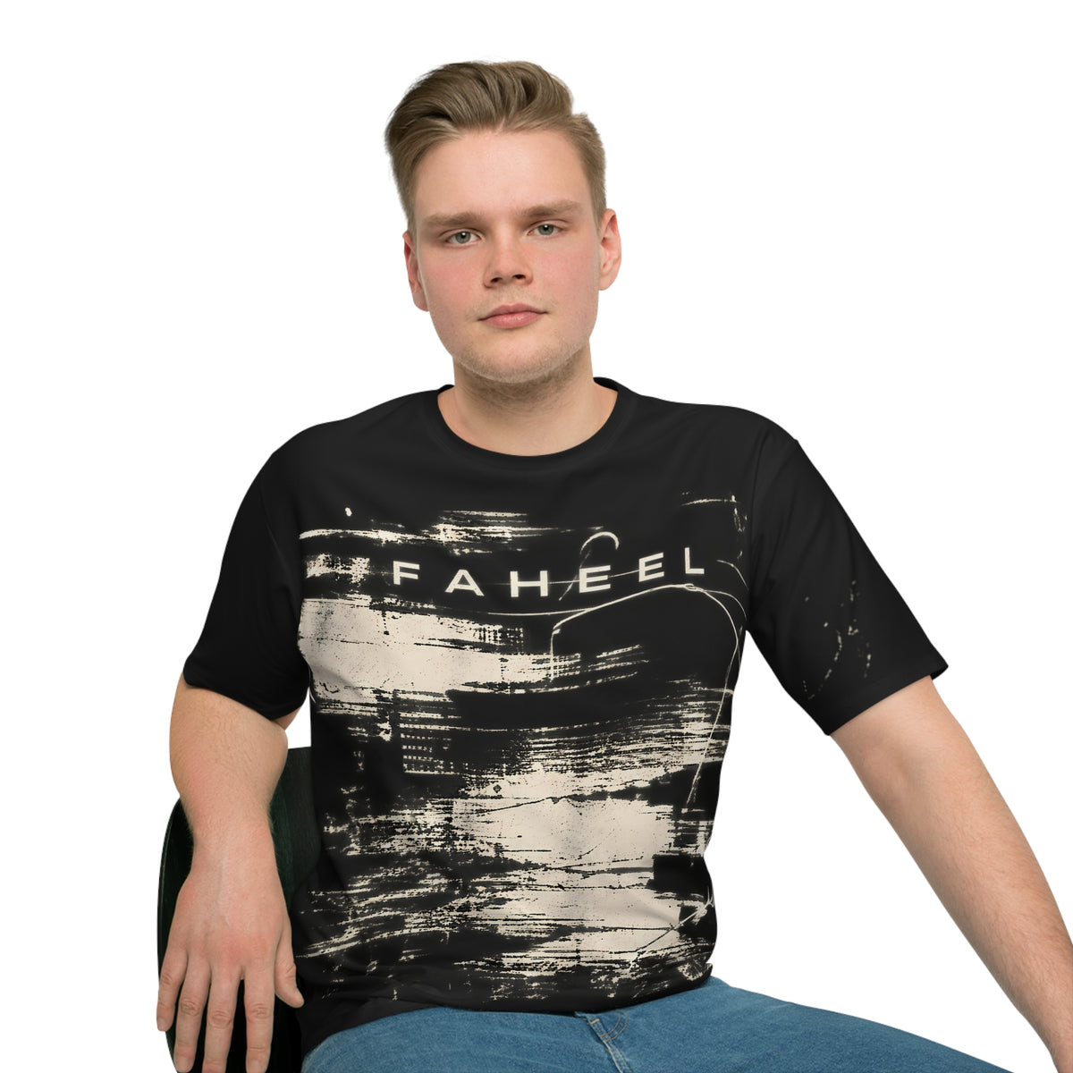 Faheel Men's Loose T-shirt (AOP)