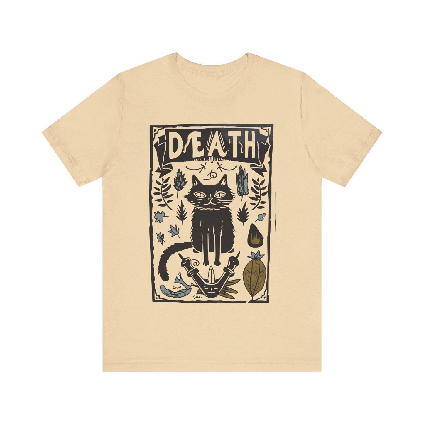 Black Cat T shirt - Celestial - Text Tease