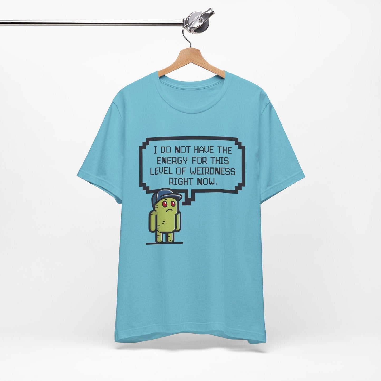 Pixelated Weary Gamer Tee - Text Tease