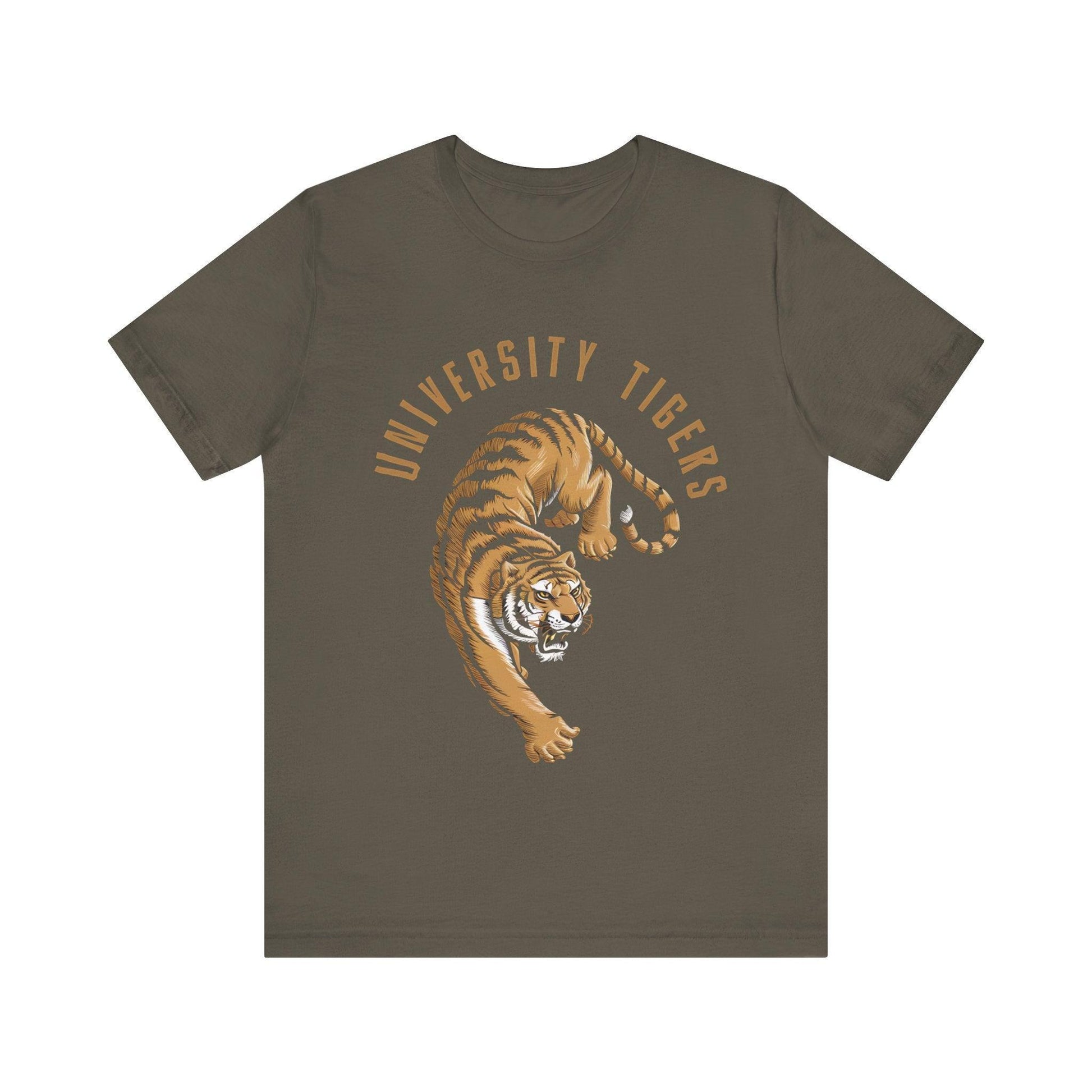 University Tee - Vintage Tigers Sports Graphic Shirt - Text Tease