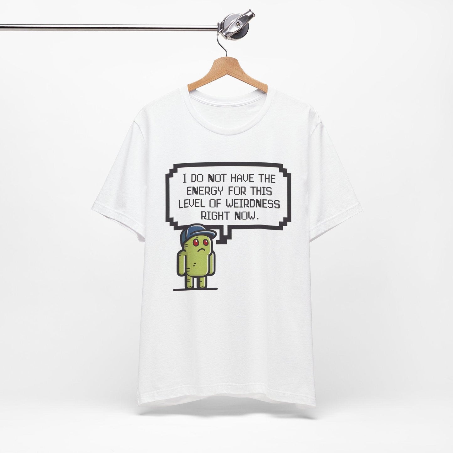 Pixelated Weary Gamer Tee - Text Tease