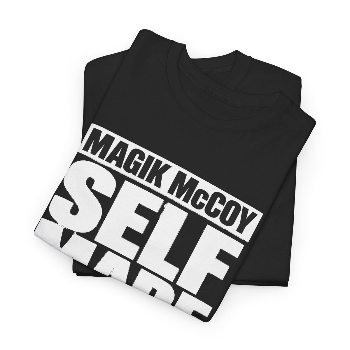 Magik McCoy black Self Made heavy cotton graphic T-shirt, product photo 3