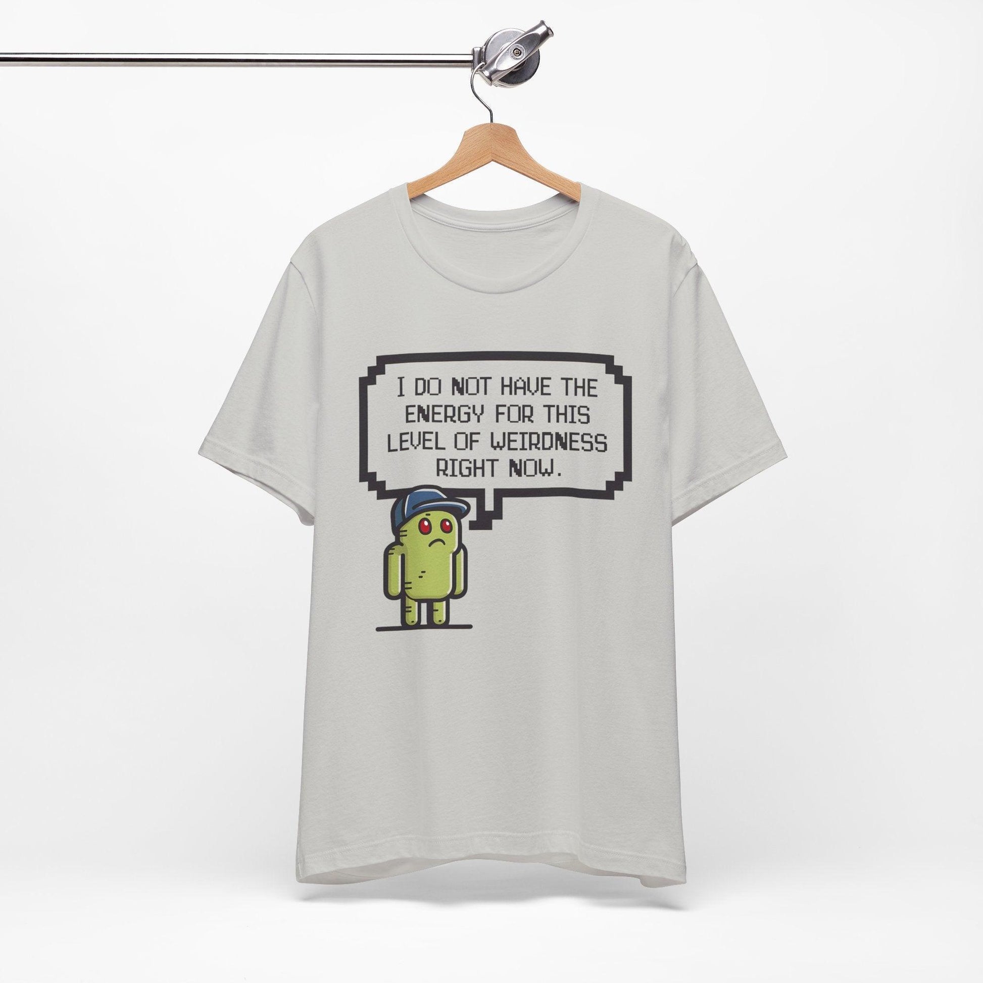 Pixelated Weary Gamer Tee - Text Tease