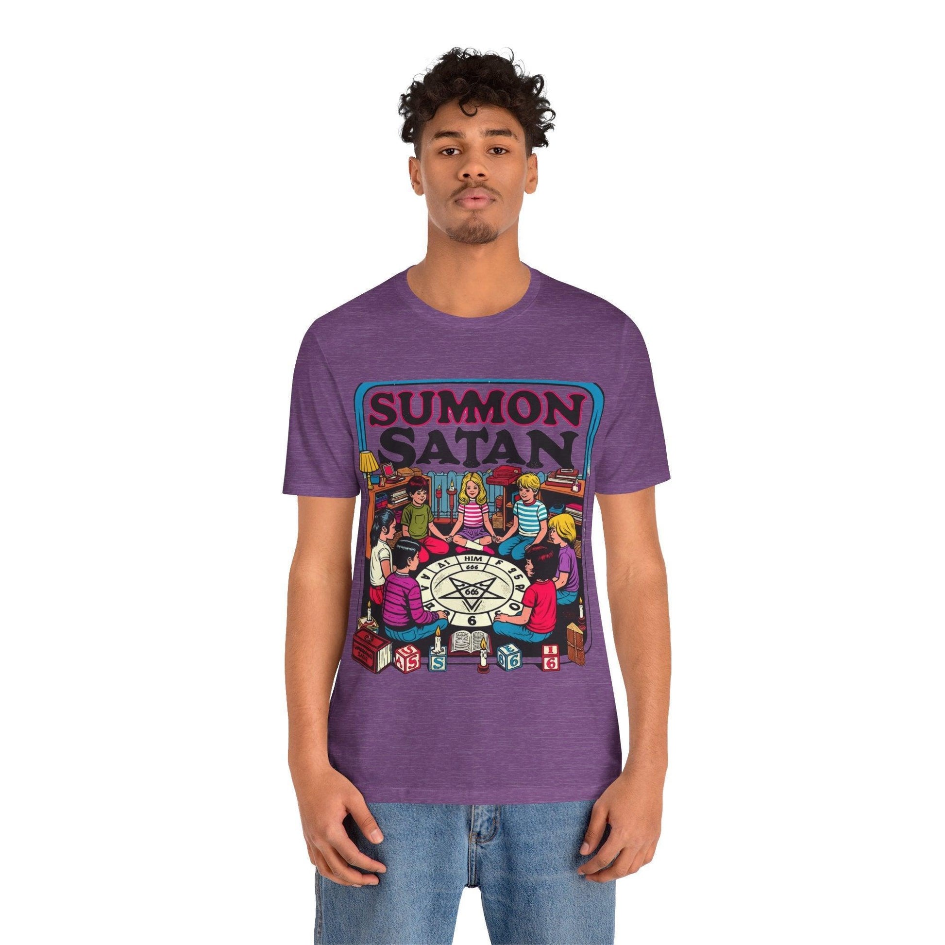 Summon Satan Retro Twist Tee - Text Tease