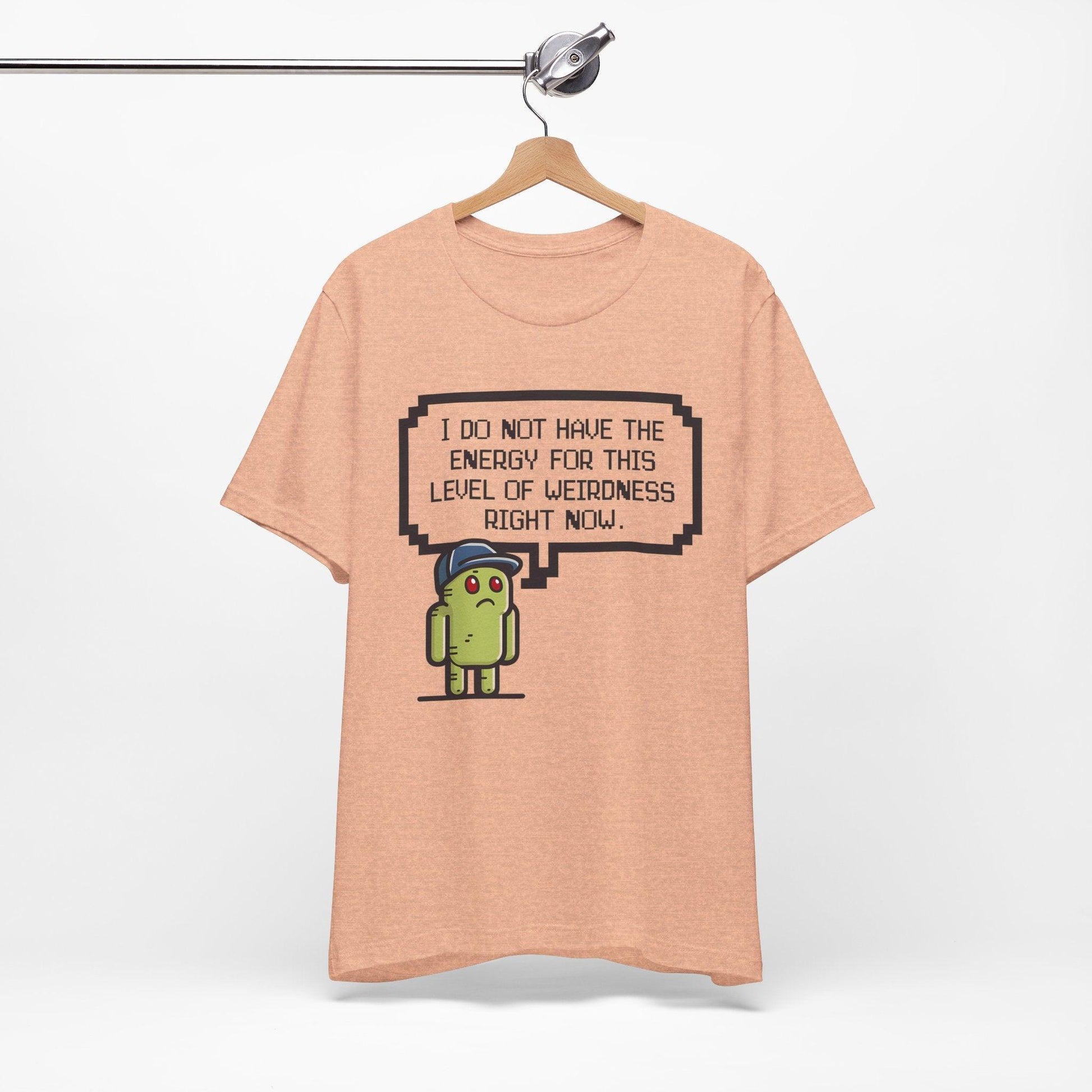 Pixelated Weary Gamer Tee - Text Tease