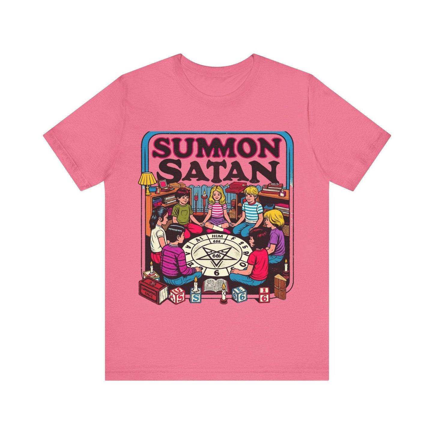 Summon Satan Retro Twist Tee - Text Tease