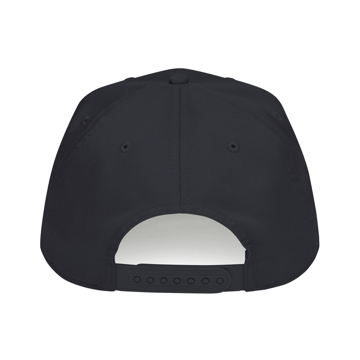 Magik McCoy black mid-profile baseball cap with white front lettering, product photo 3