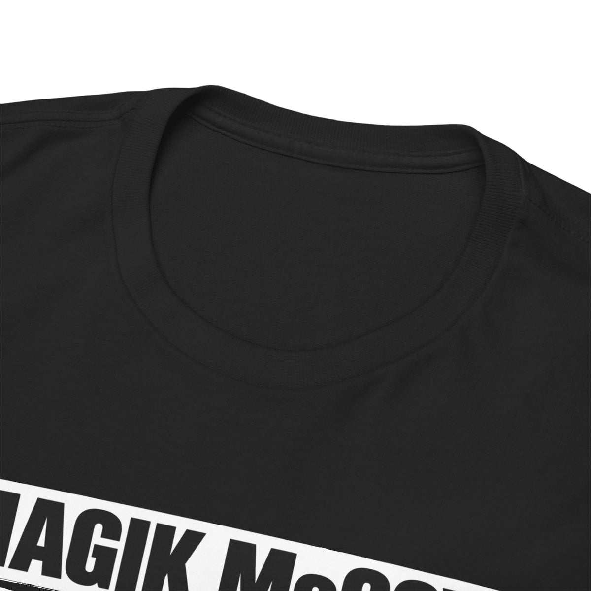 Magik McCoy black Self Made heavy cotton graphic T-shirt, product photo 10