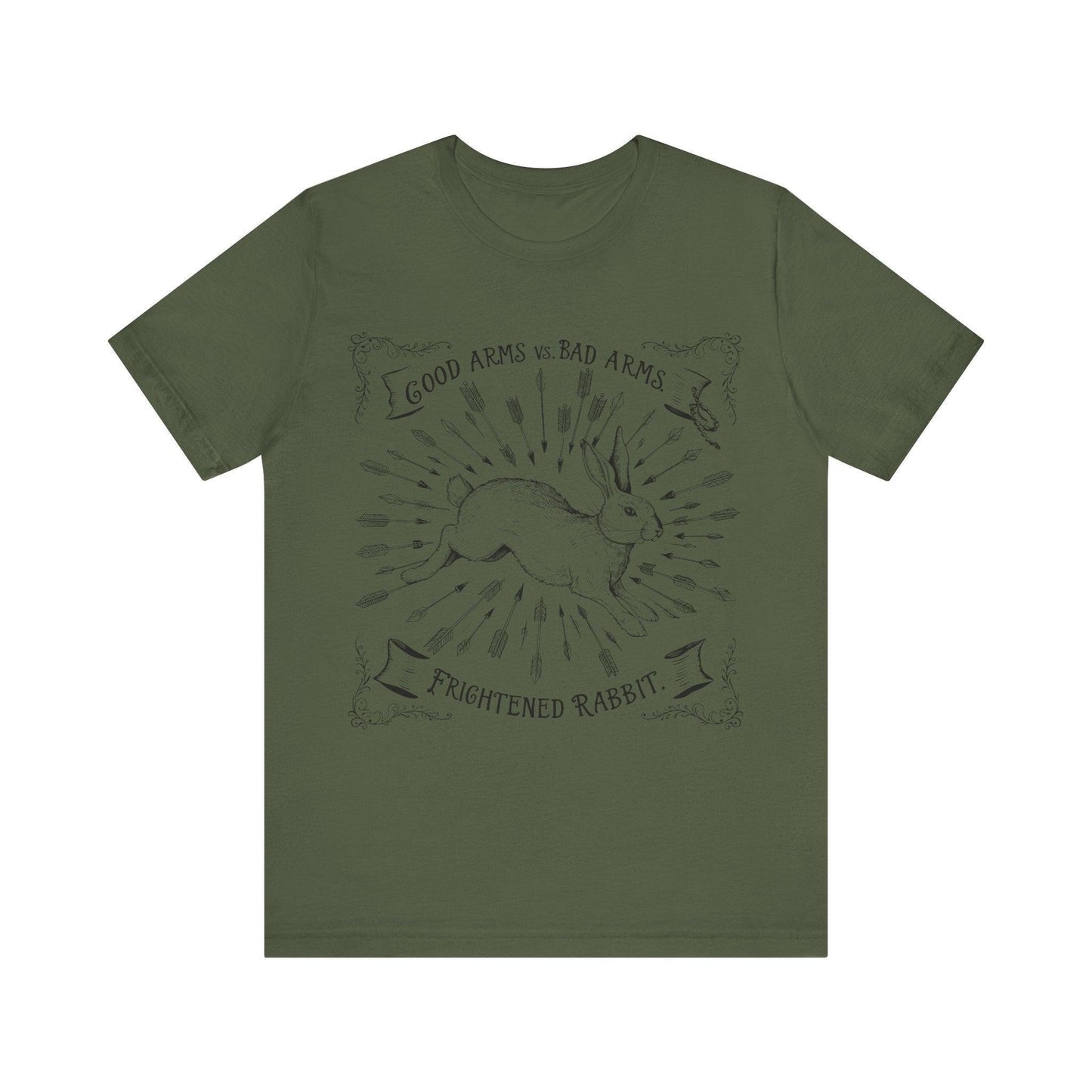 Frightened Rabbit - Good Arms vs Bad Arms T shirt - Text Tease