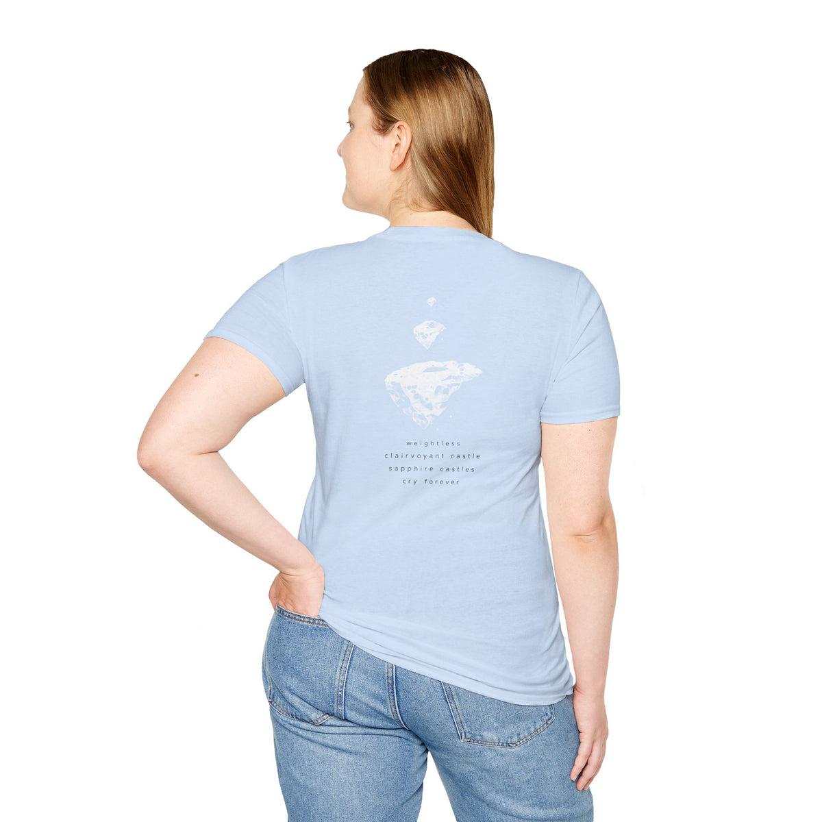 Mr. Blindbandit light blue Softstyle graphic T-shirt, Gildan 64000 — product gallery image 8