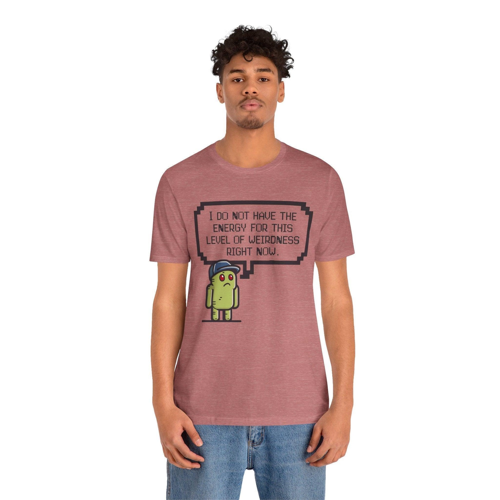 Pixelated Weary Gamer Tee - Text Tease