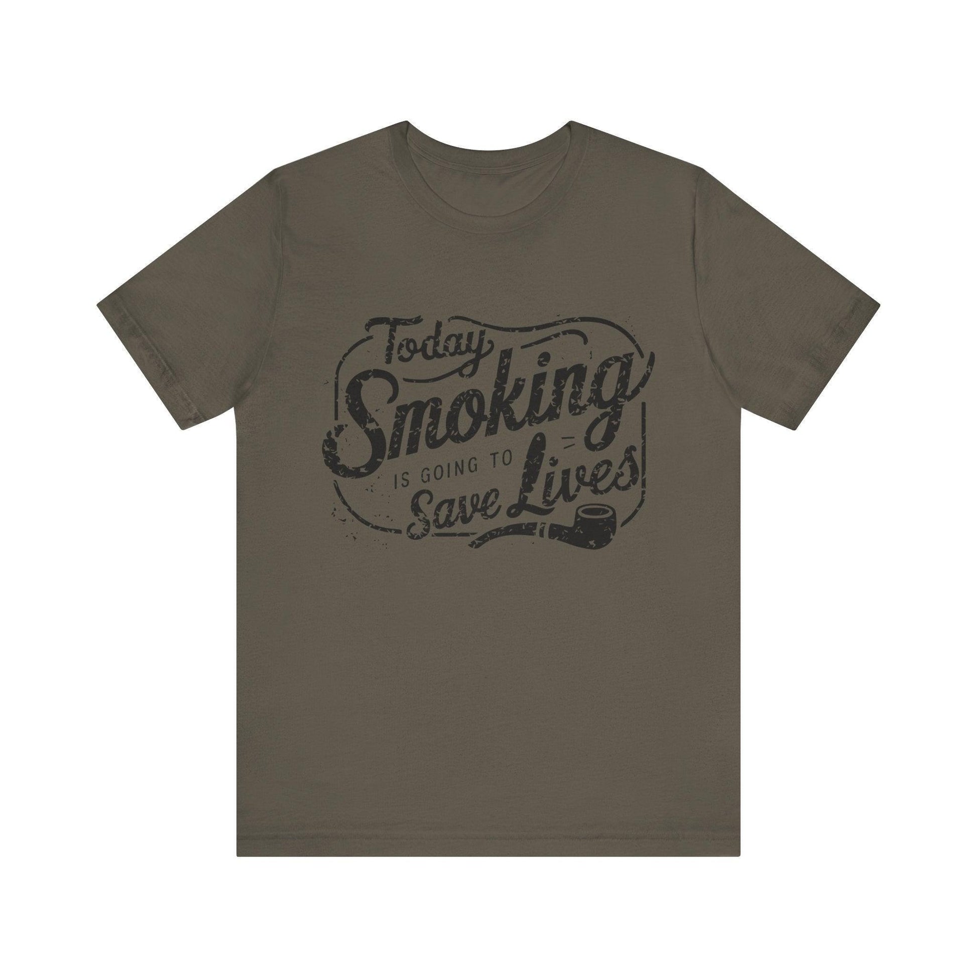 Smoking Saves Lives Tee - Text Tease