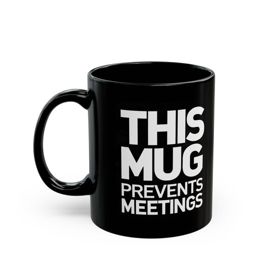 Introvert desk mug with do not disturb humor for avoiding unnecessary meetings