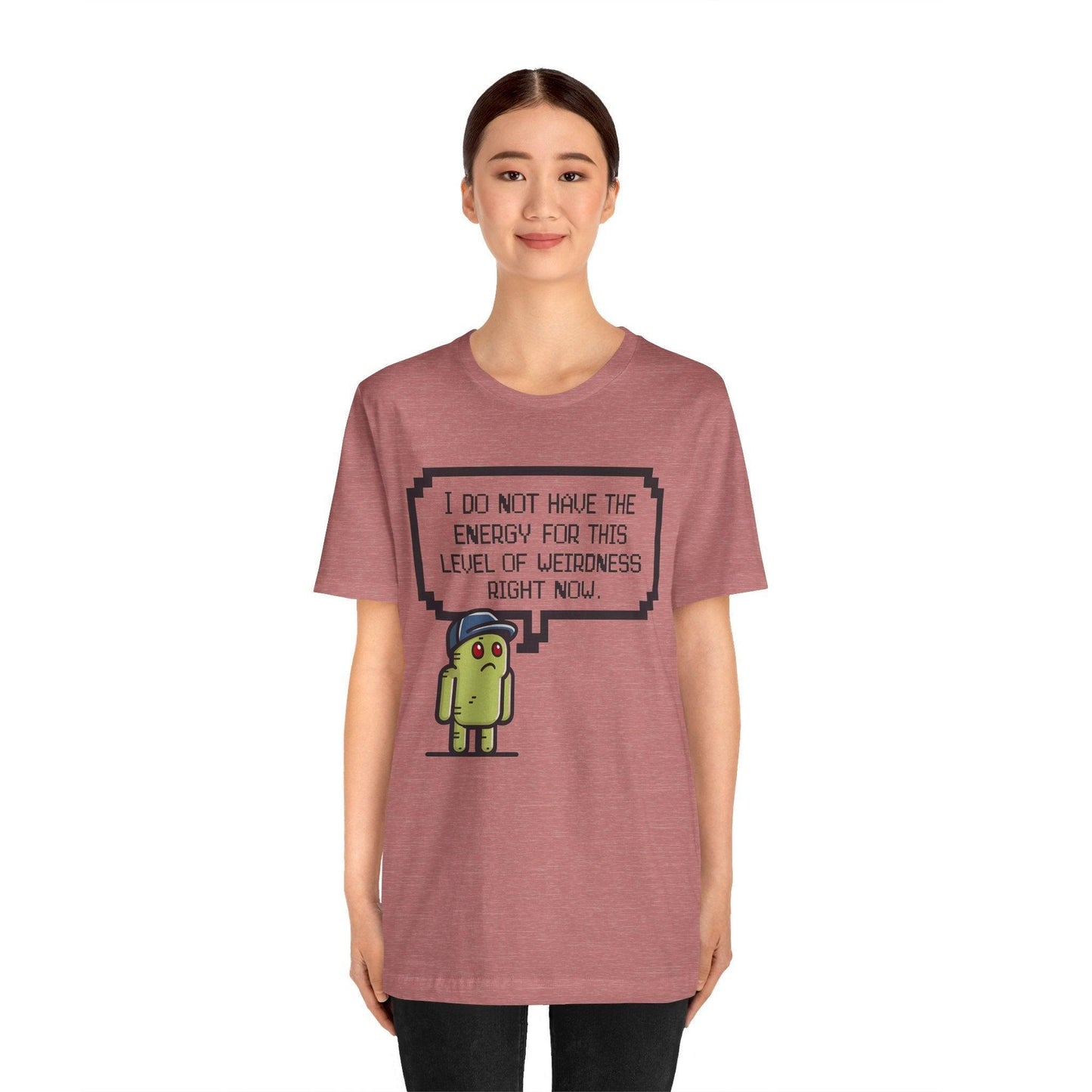 Pixelated Weary Gamer Tee - Text Tease