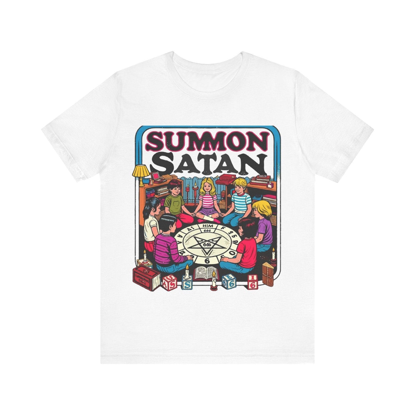 Summon Satan Retro Twist Tee - Text Tease