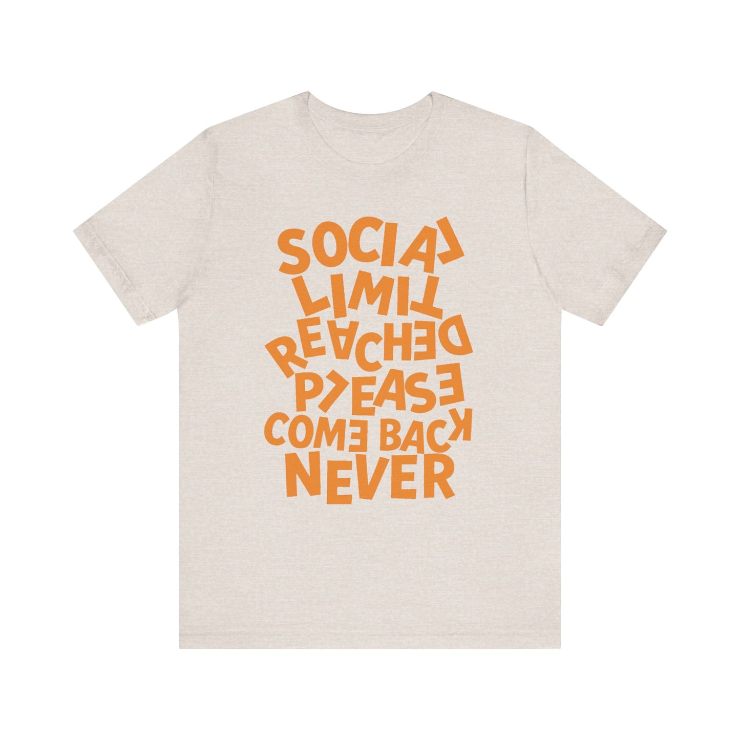 Introvert tee with stacked text “SOCIAL BATTERY DRAINED” signaling low social energy