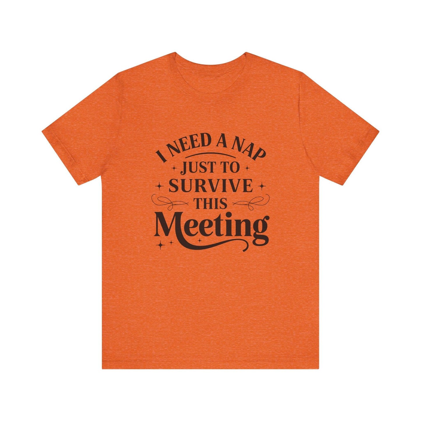 Funny Work T Shirt - "I Need a Nap" Zoom Humor Tee