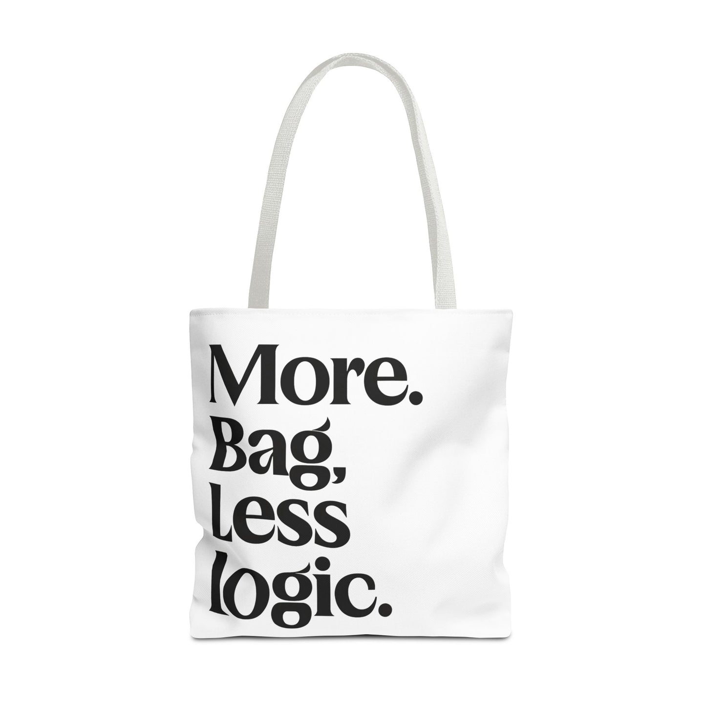 Pack it all tote bag with bold text joke for introverts wanting a funny gift