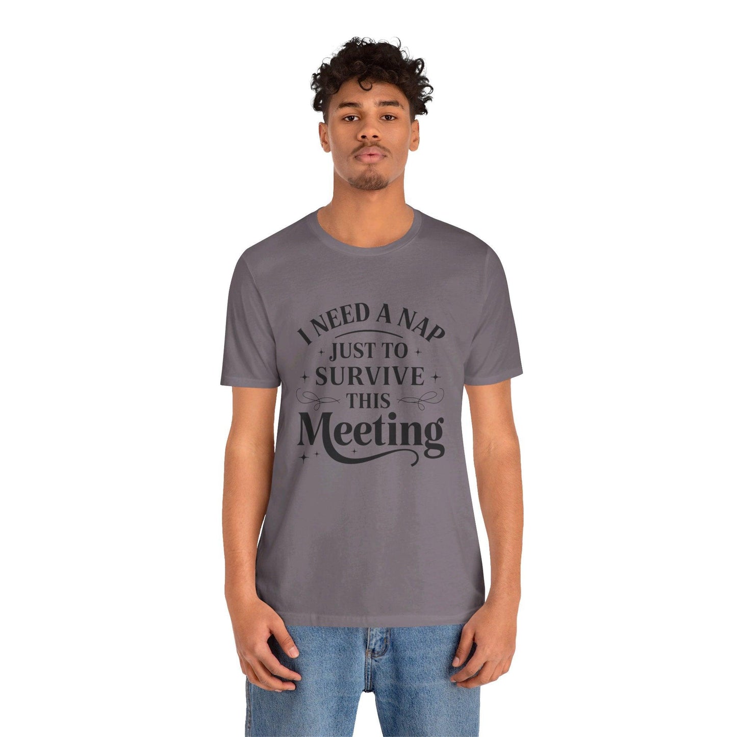 Funny Work T Shirt - "I Need a Nap" Zoom Humor Tee