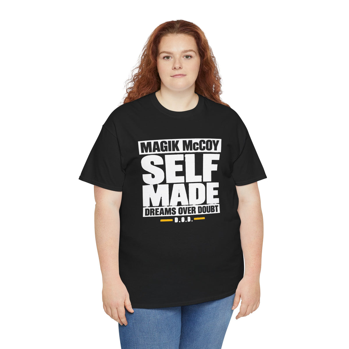 Magik McCoy black Self Made heavy cotton graphic T-shirt, product photo 15