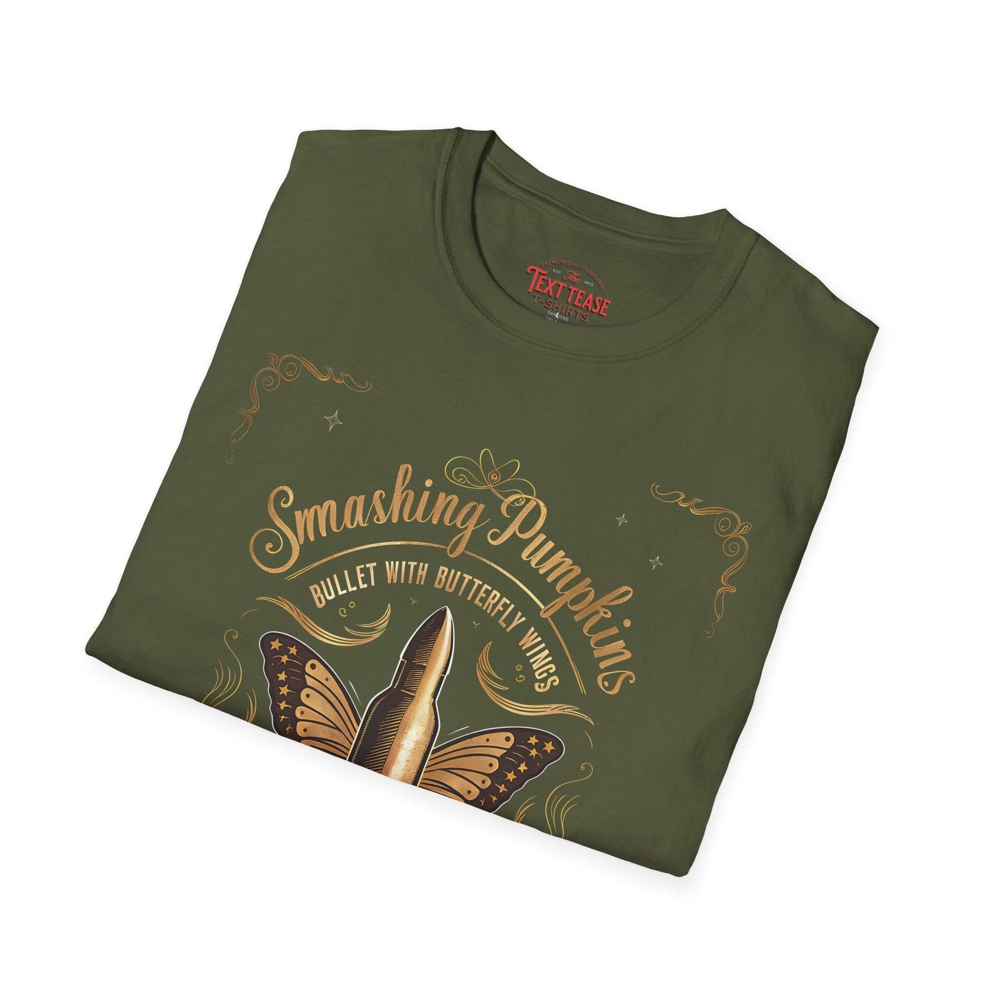 Smashing Pumpkins Bullet with Butterfly Wings Tee - Text Tease