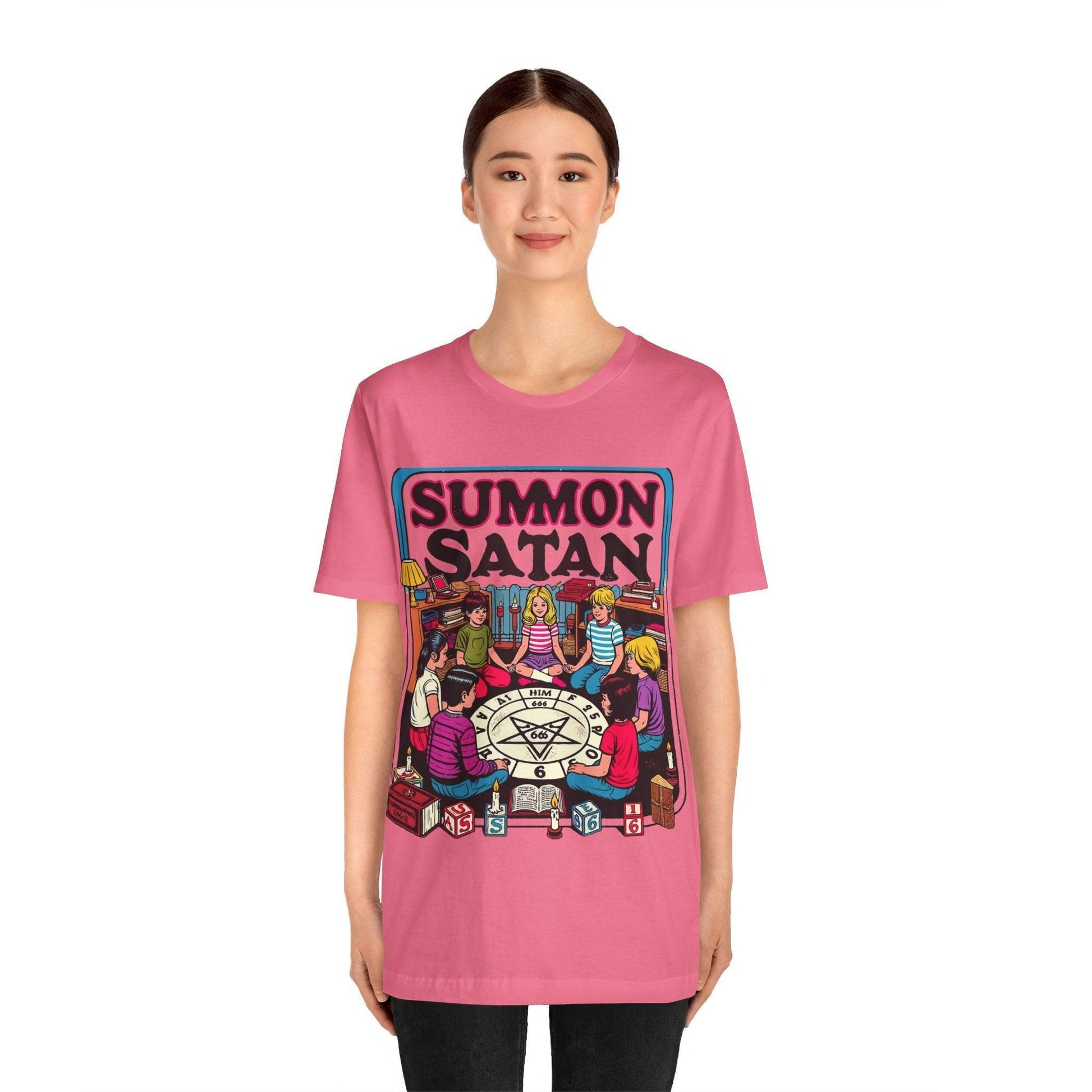 Summon Satan Retro Twist Tee - Text Tease