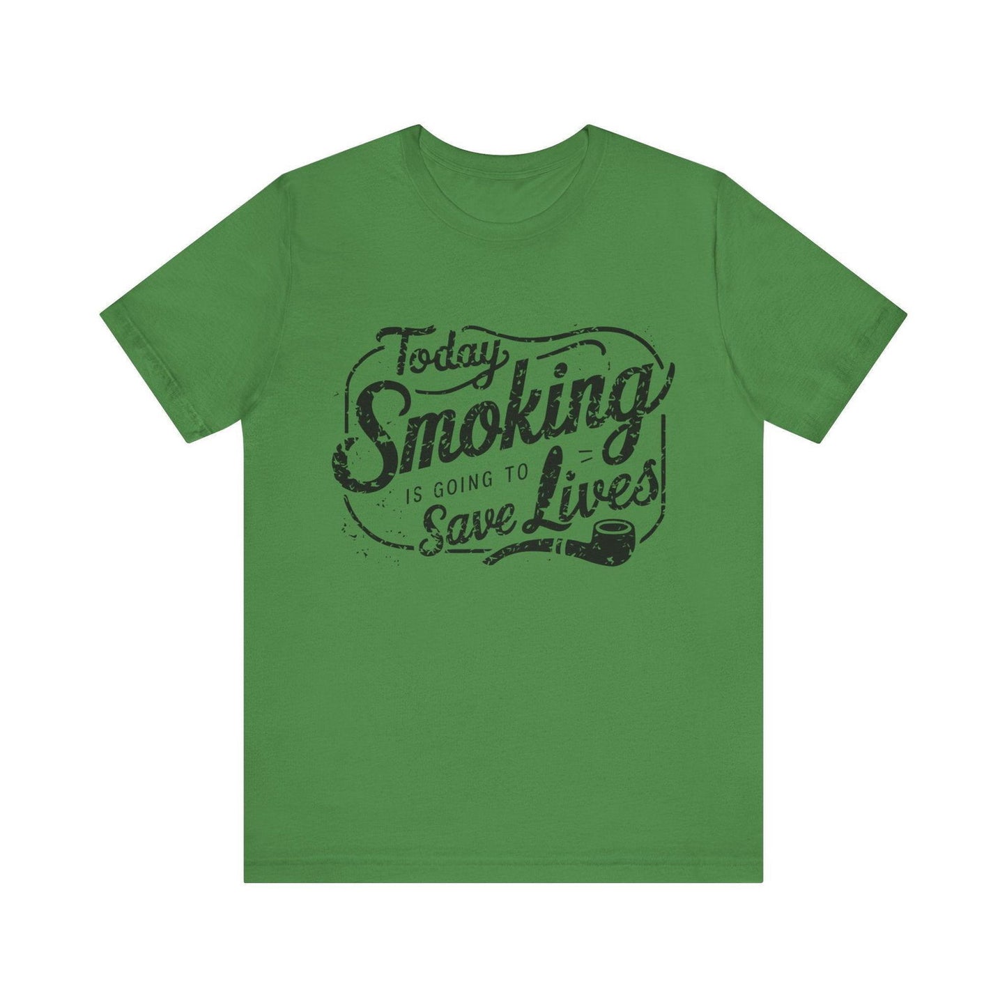 Dark Humor Shirt - "Smoking Saves Lives" Vintage Design - Text Tease