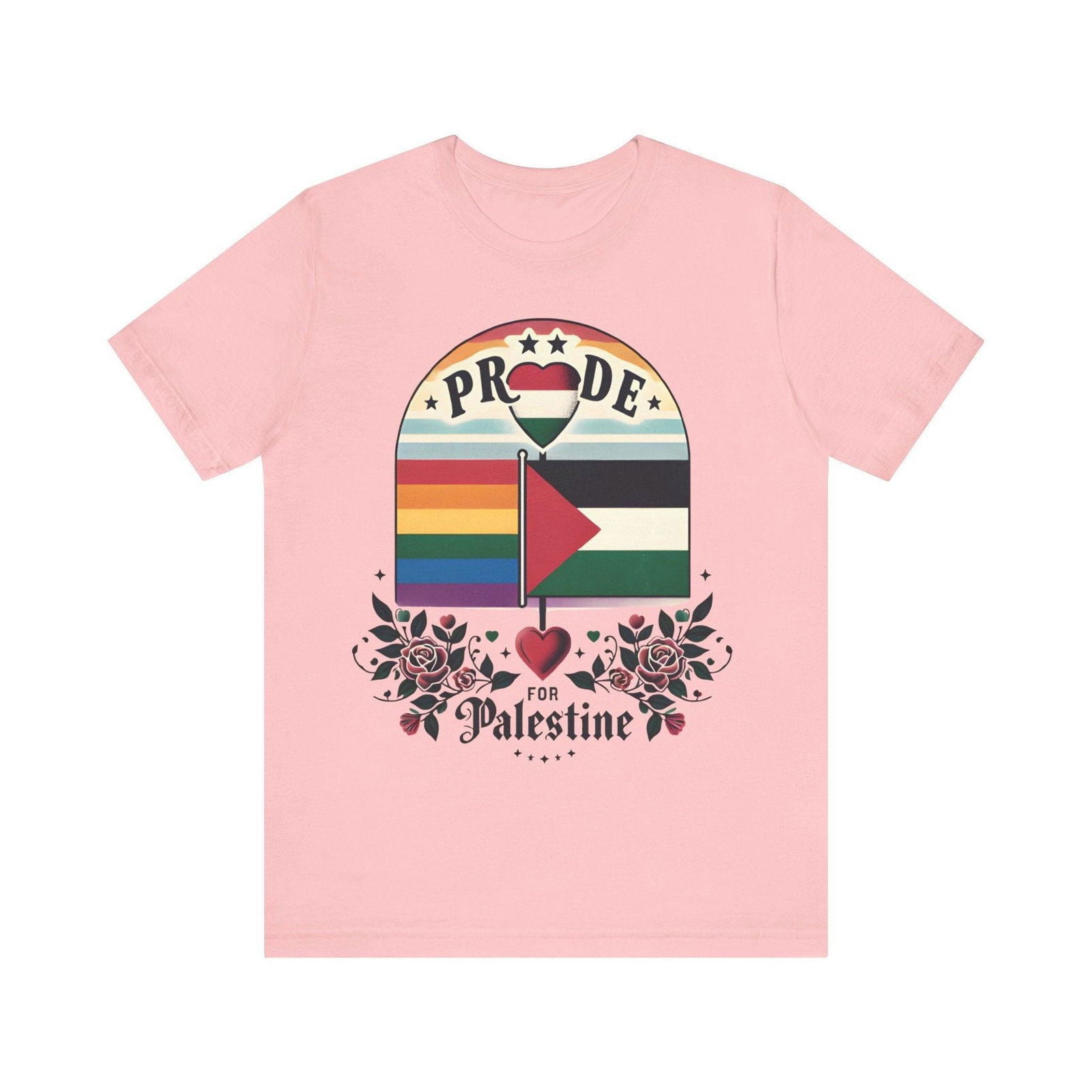 Free Palestine LGBTQ Pride Shirt - Stand for Equality - Text Tease