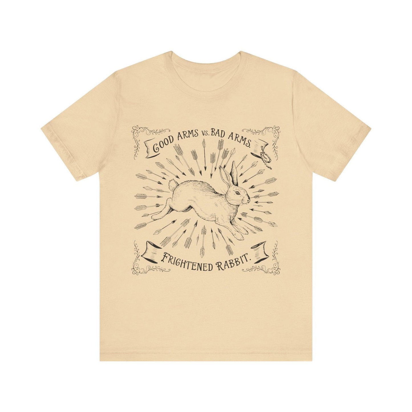 Frightened Rabbit - Good Arms vs Bad Arms T shirt - Text Tease