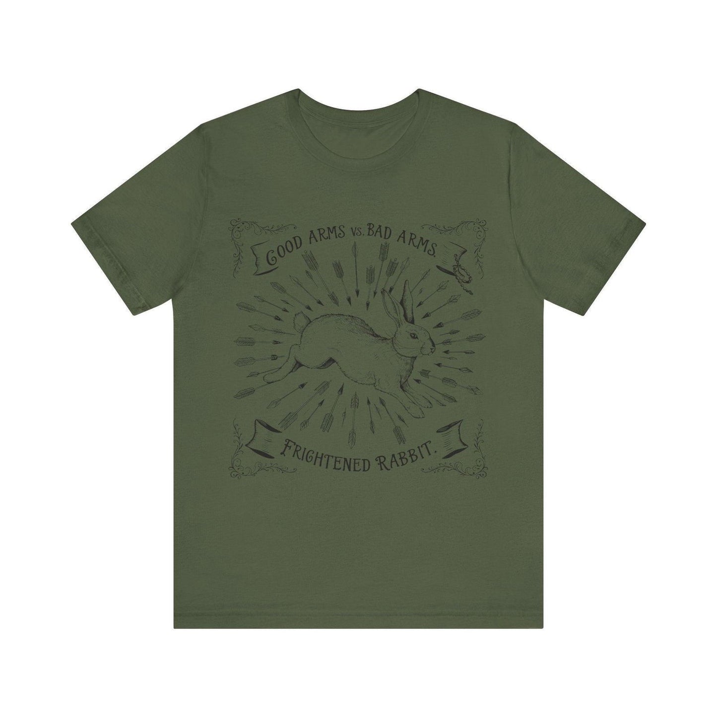 Frightened Rabbit - Good Arms vs Bad Arms T shirt - Text Tease