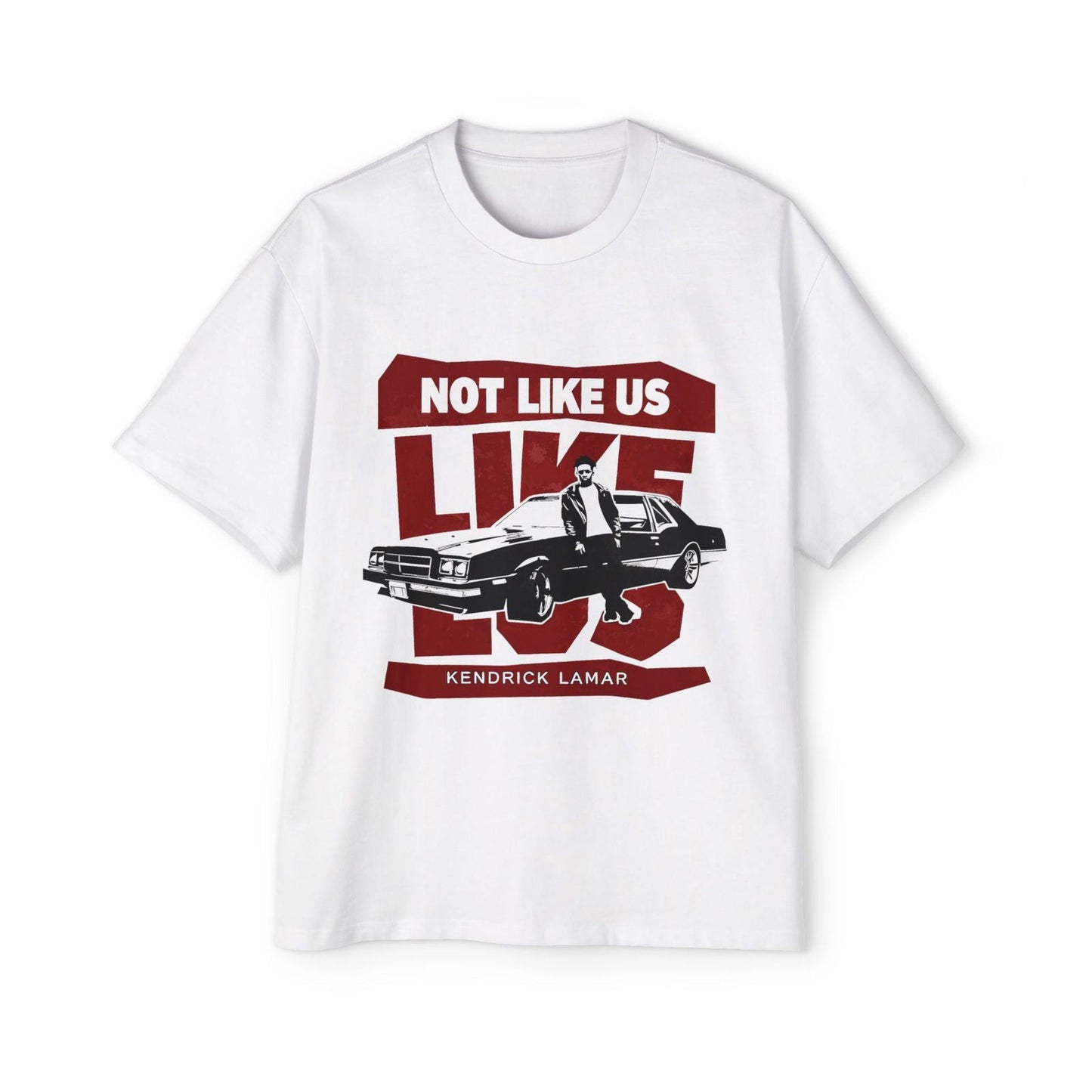 Kendrick Lamar Not Like Us Heavy Oversized Tee - Text Tease