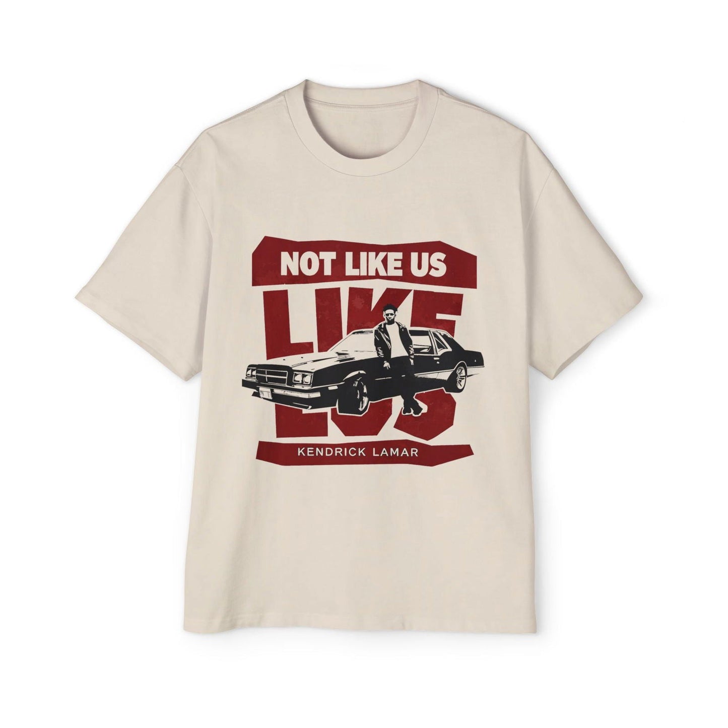 Kendrick Lamar Not Like Us Heavy Oversized Tee - Text Tease