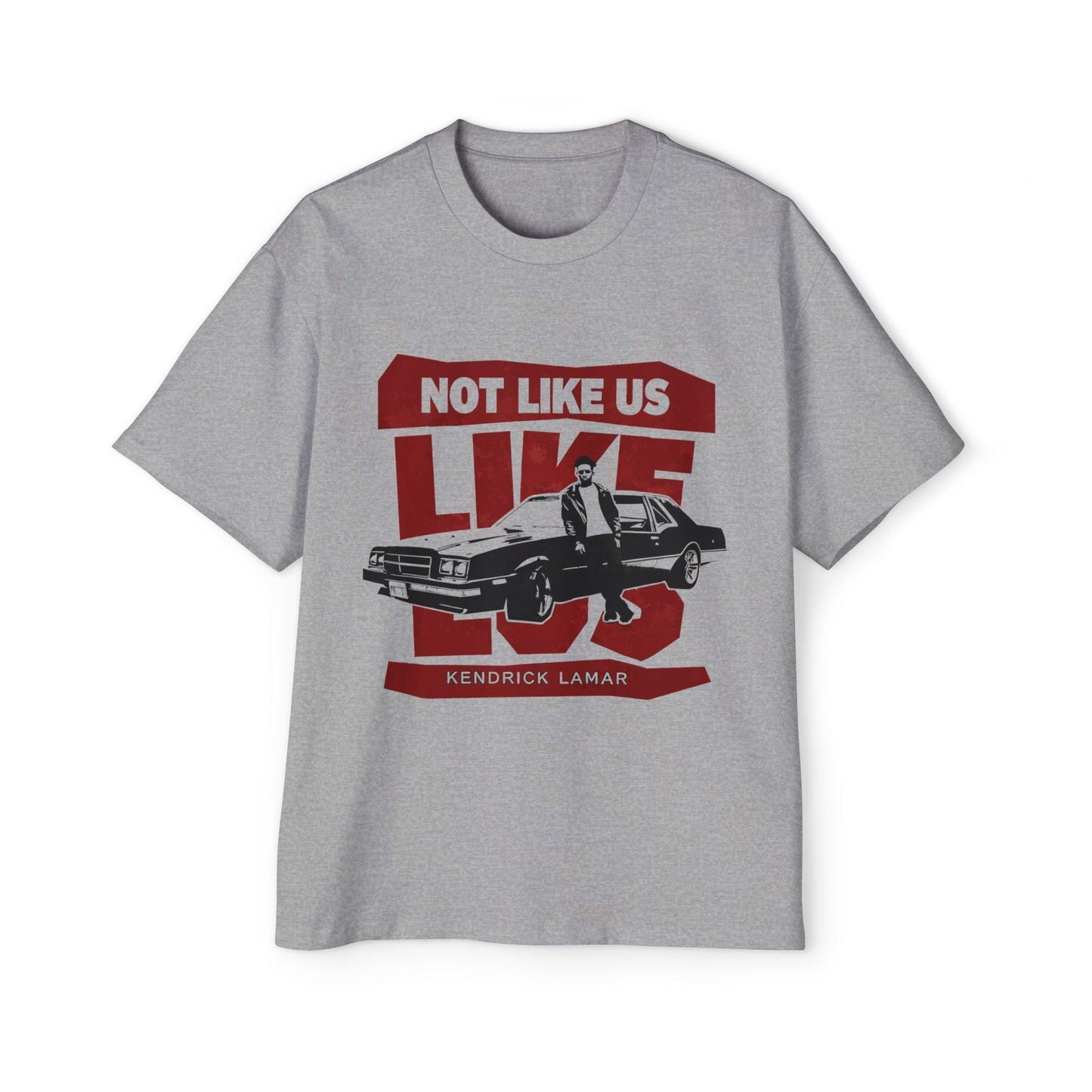 Kendrick Lamar Not Like Us Heavy Oversized Tee - Text Tease