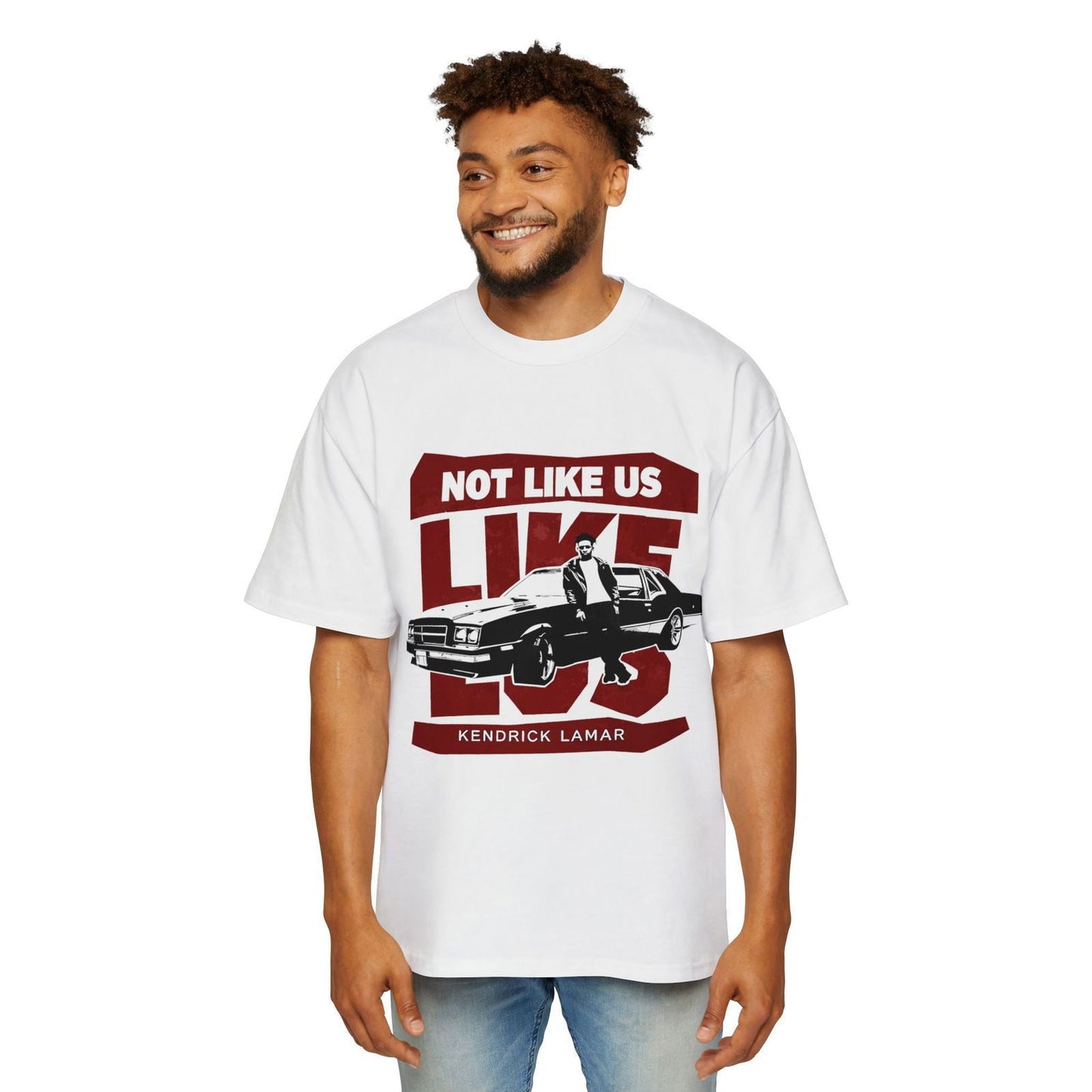 Kendrick Lamar Not Like Us Heavy Oversized Tee - Text Tease