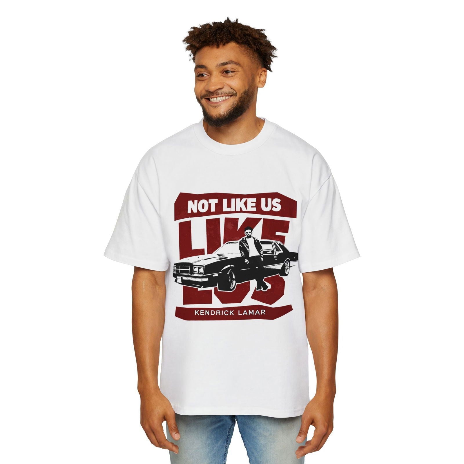 Kendrick Lamar Not Like Us Heavy Oversized Tee - Text Tease