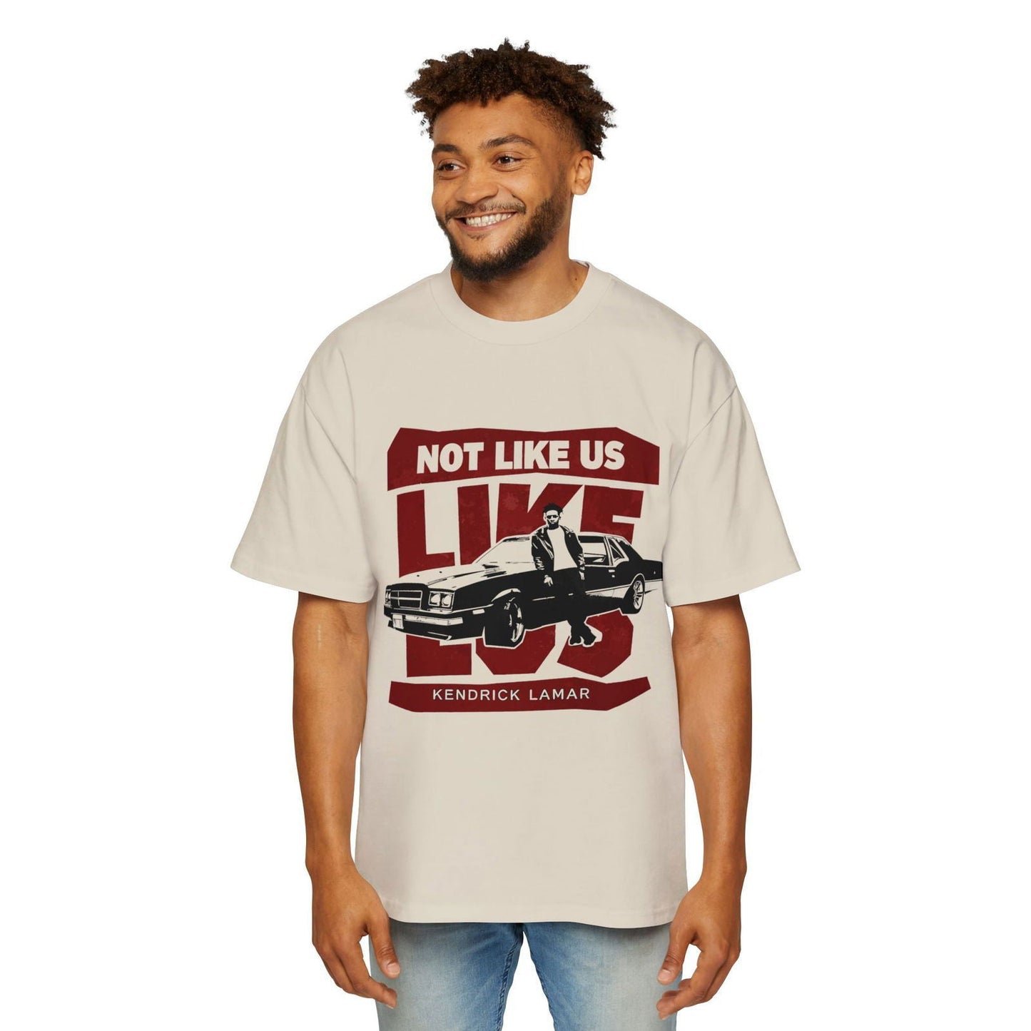 Kendrick Lamar Not Like Us Heavy Oversized Tee - Text Tease