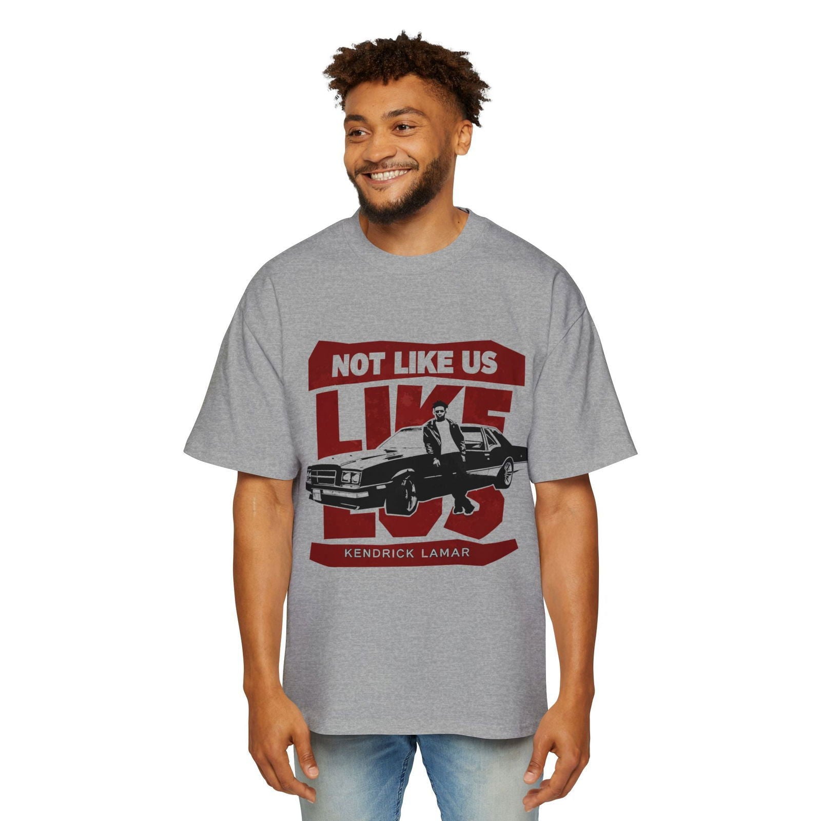 Kendrick Lamar Not Like Us Heavy Oversized Tee - Text Tease