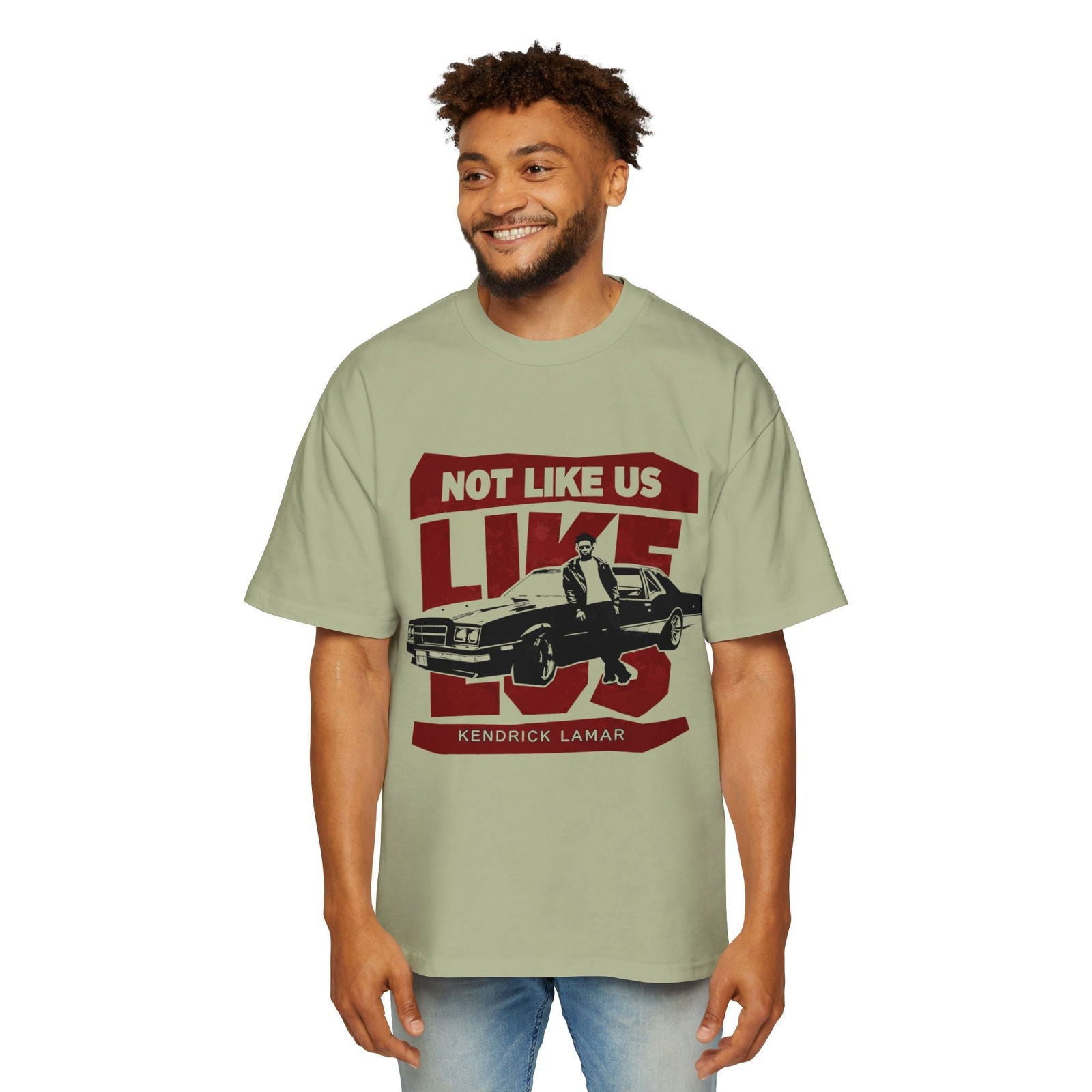 Kendrick Lamar Not Like Us Heavy Oversized Tee - Text Tease